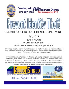 August 1, 2015 Free Shred Event-Stuart Florida