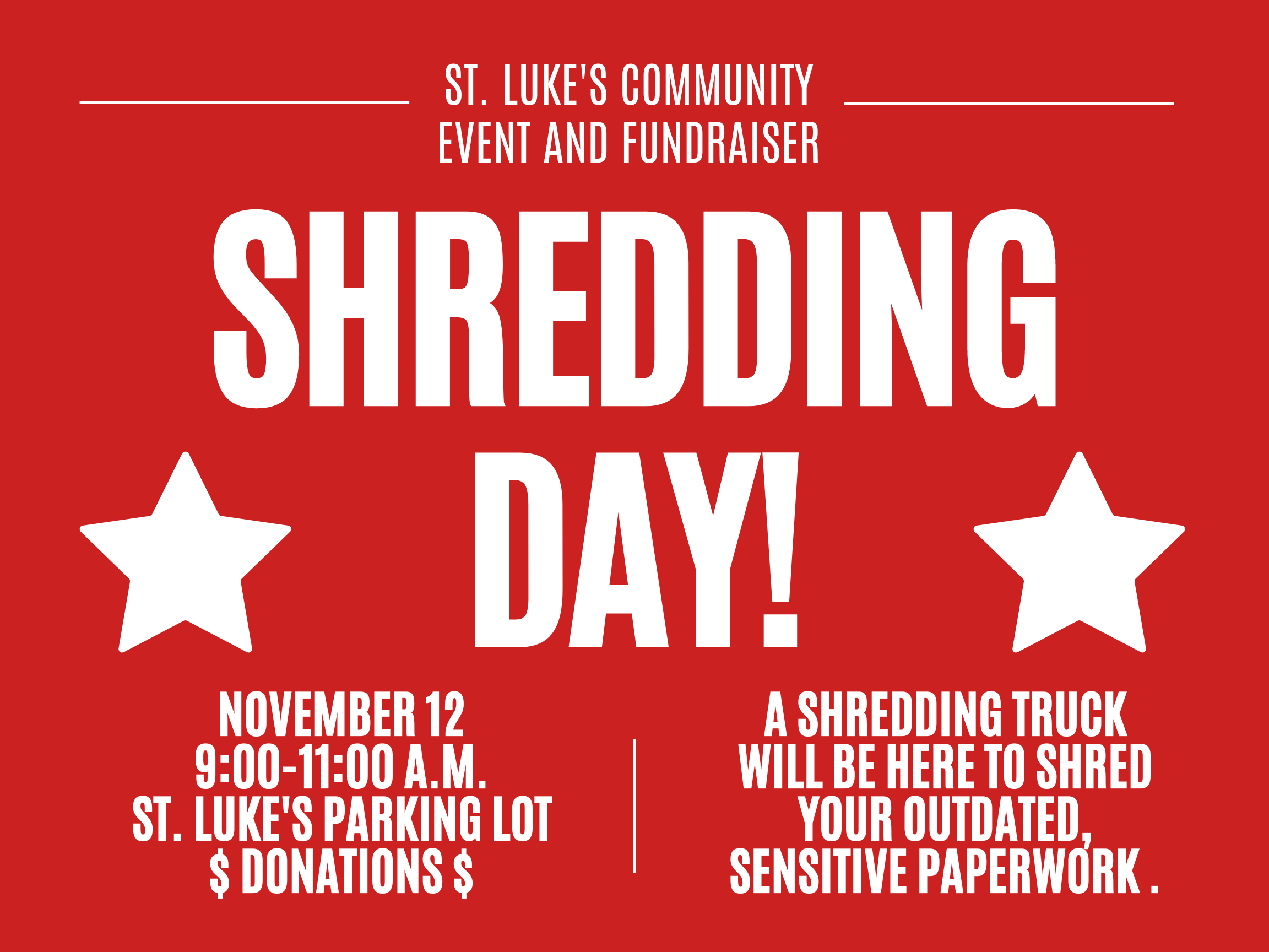 St Lukes Community Shred Event PROSHRED Tampa