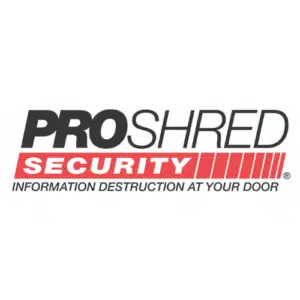 logo for Proshred shredding services